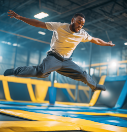 Parc indoor de trampoline en France