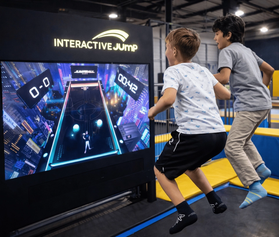 Jump interactif chez Trampoline Park
