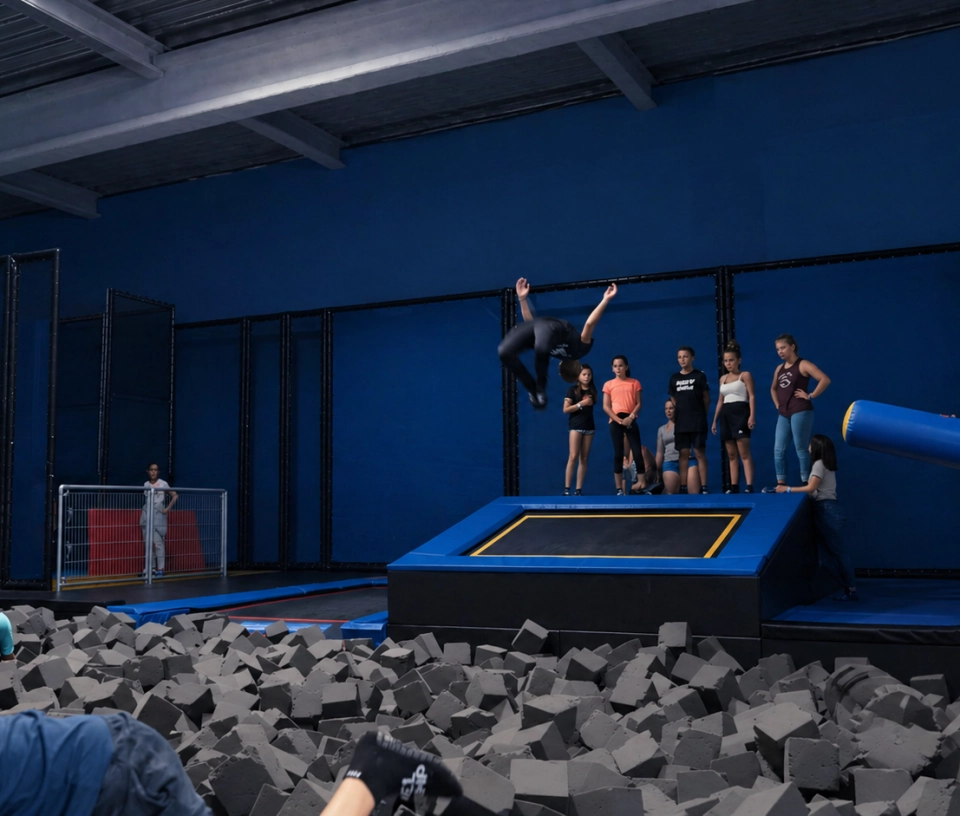 Stunt Bac à mousse parc de loisirs indoor