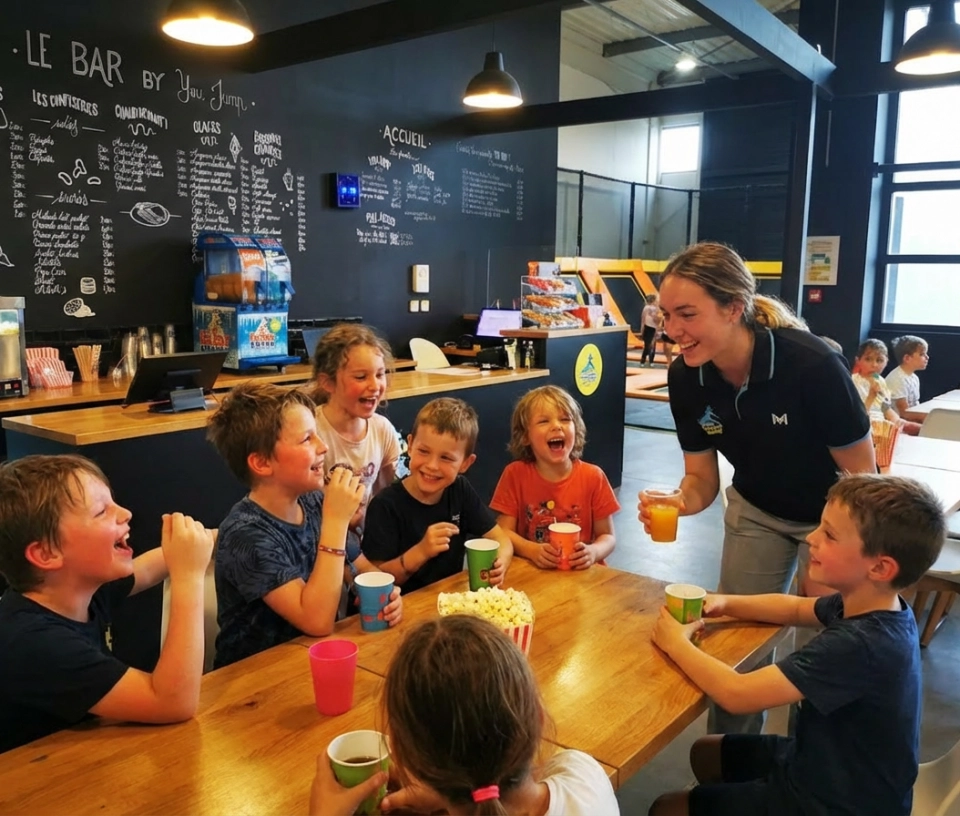 Groupe enfants Trampoline Park