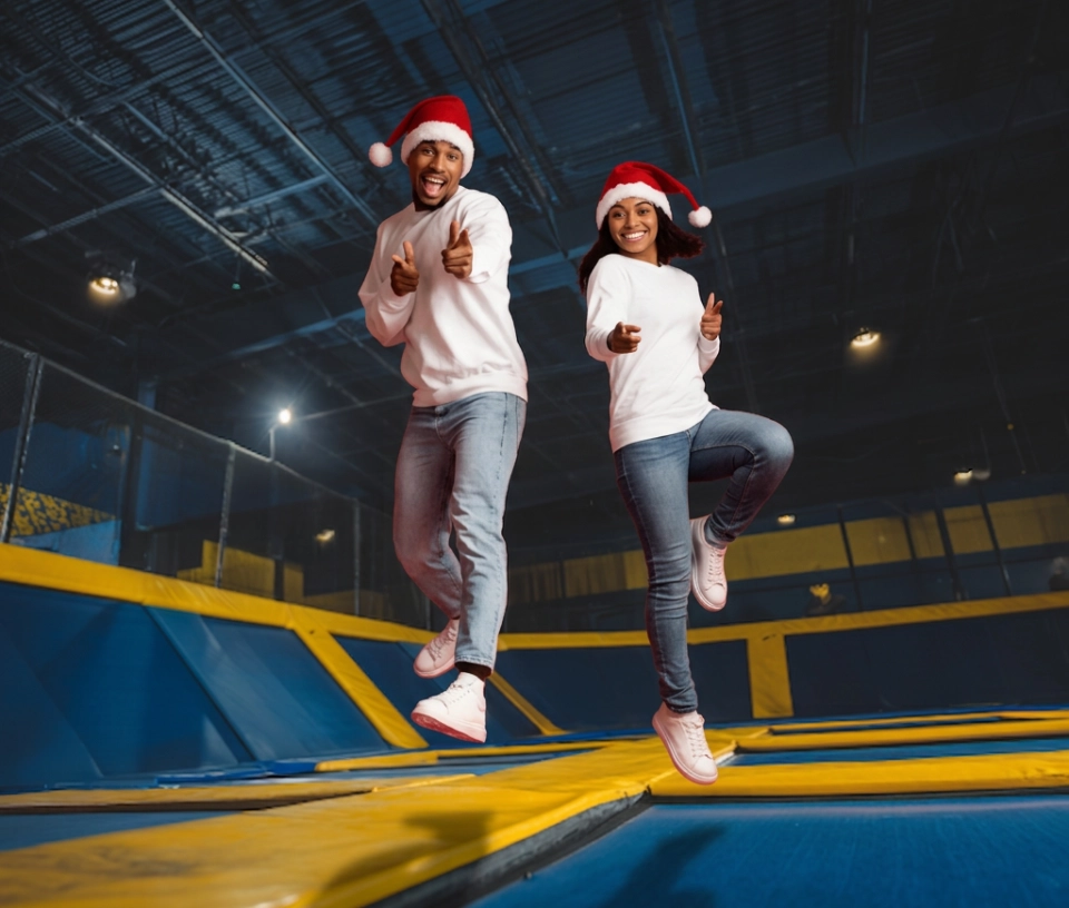 Arbre de Noël entreprise Trampoline Park