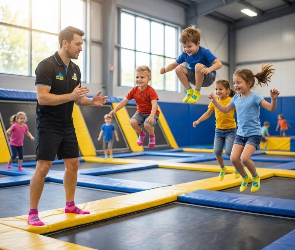 Encadrement groupe d'enfant Trampoline Park