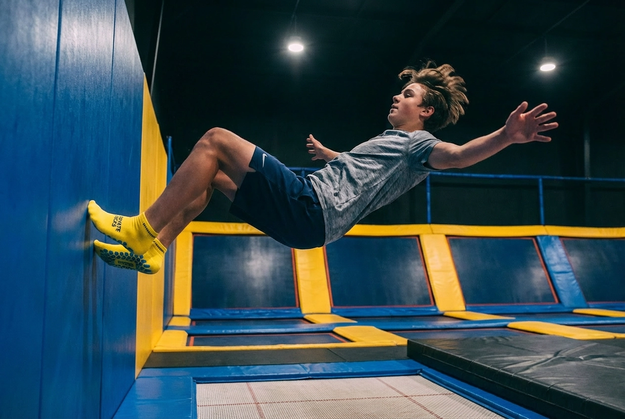 Activité Walking Wall Trampoline Park