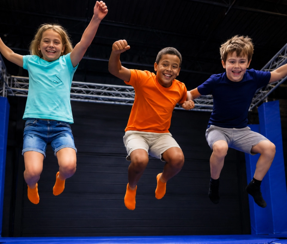 Groupe enfant anniversaire jump trampoline park