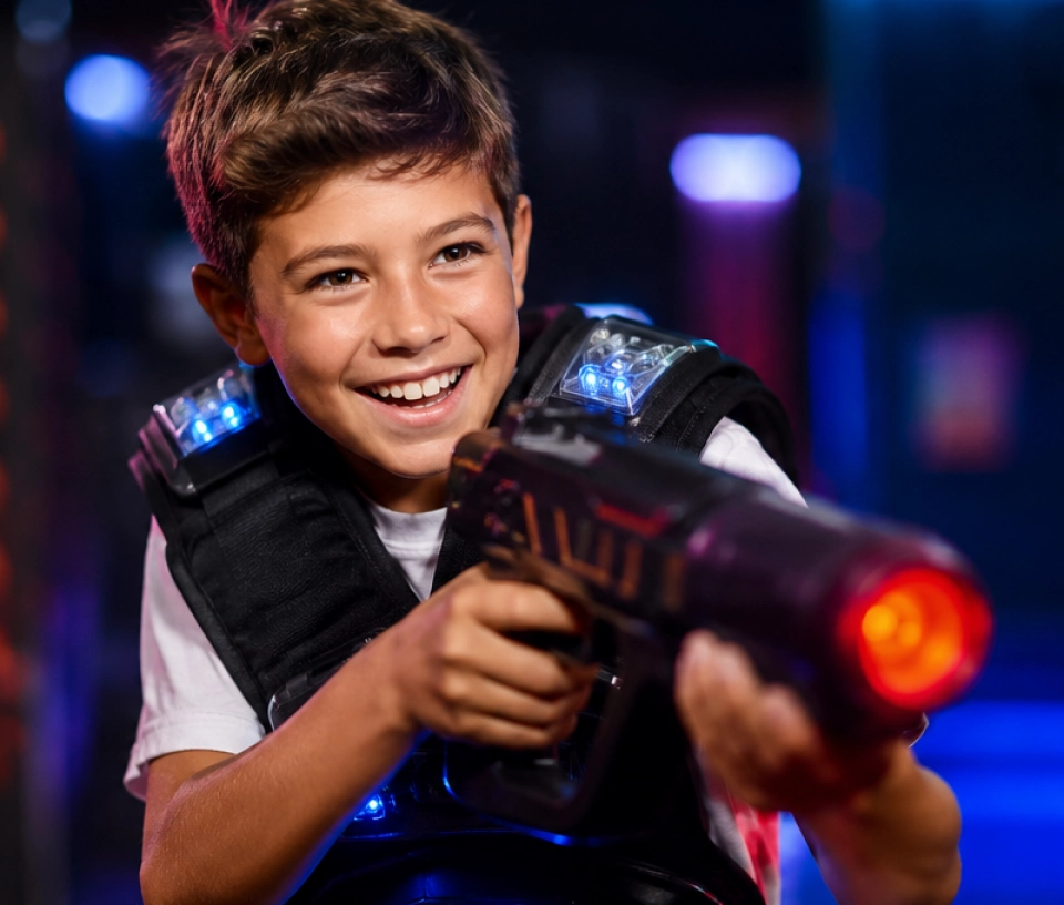 laser game enfant parc de jeux