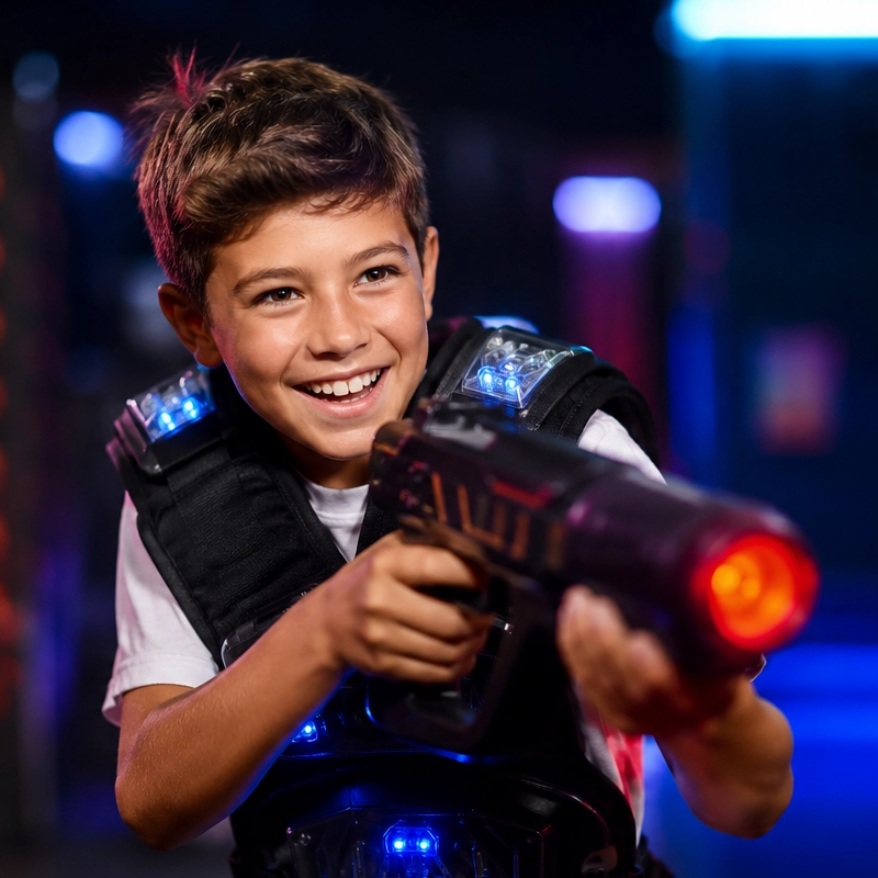 laser game enfant parc de jeux