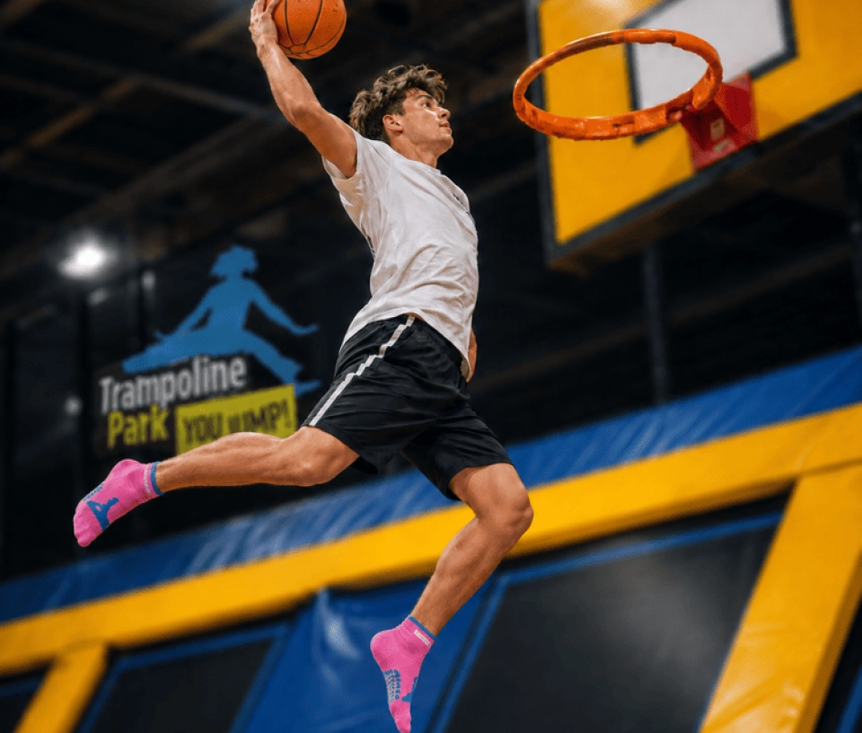 slam dunk basket trampoline