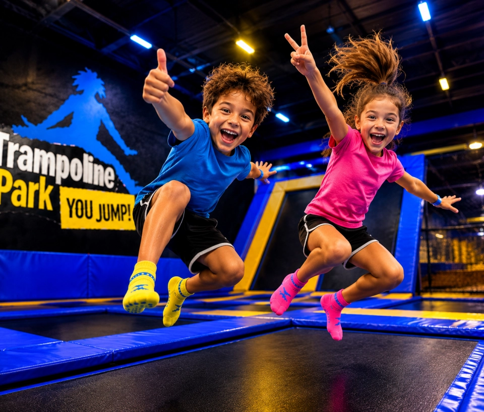 trampoline park enfant happy parc indoor