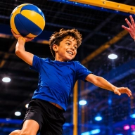 dodgeball ballon prisonnier parc jeux interieur enfant