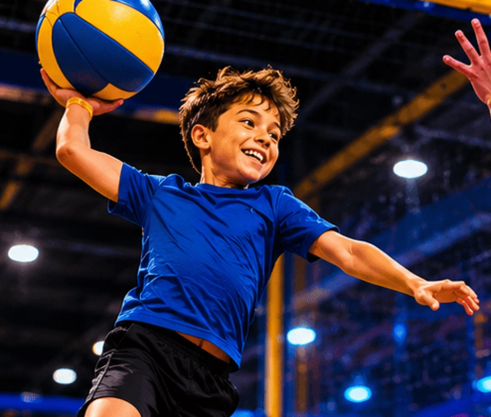 dodgeball ballon prisonnier parc jeux interieur enfant