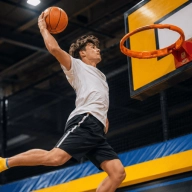 basket slam dunk trampoline
