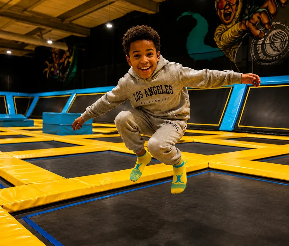 enfant trampoline arena toulouse sept deniers