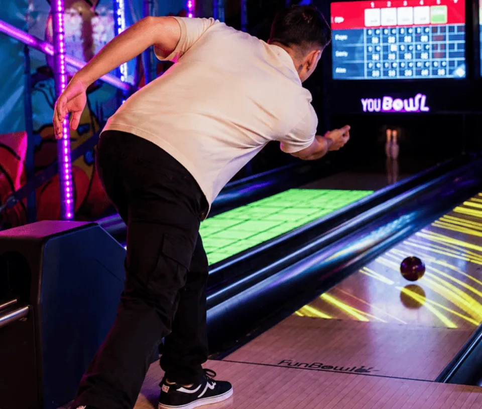 piste de bowling couleur