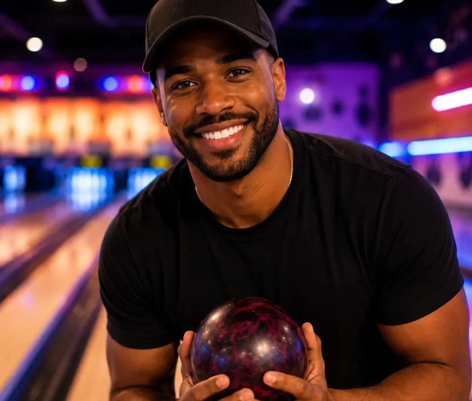 bowling homme sourire