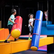 battle beam trampoline park