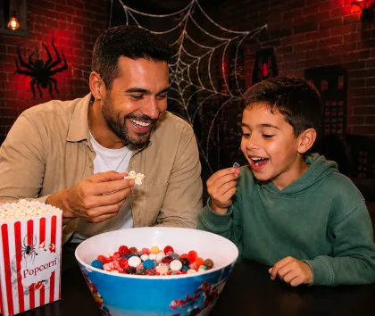 bonbons et pop-corn