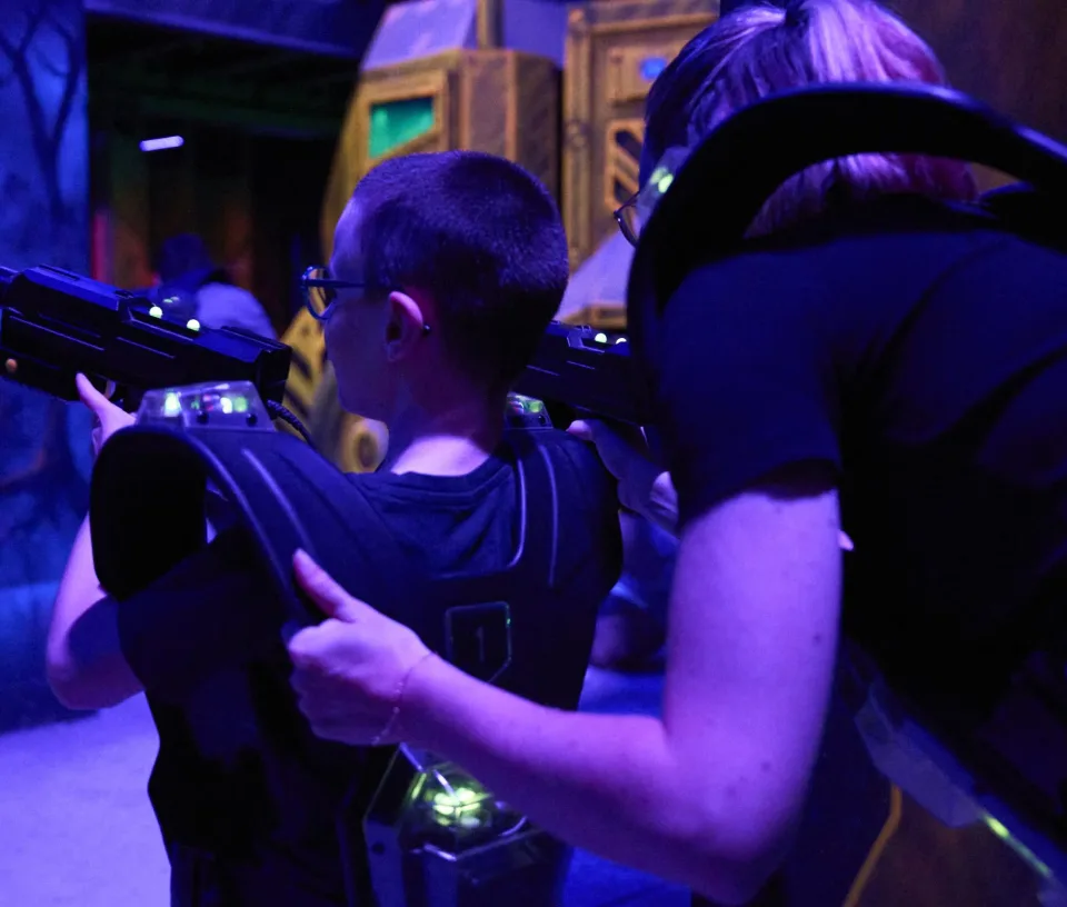 laser game en famille