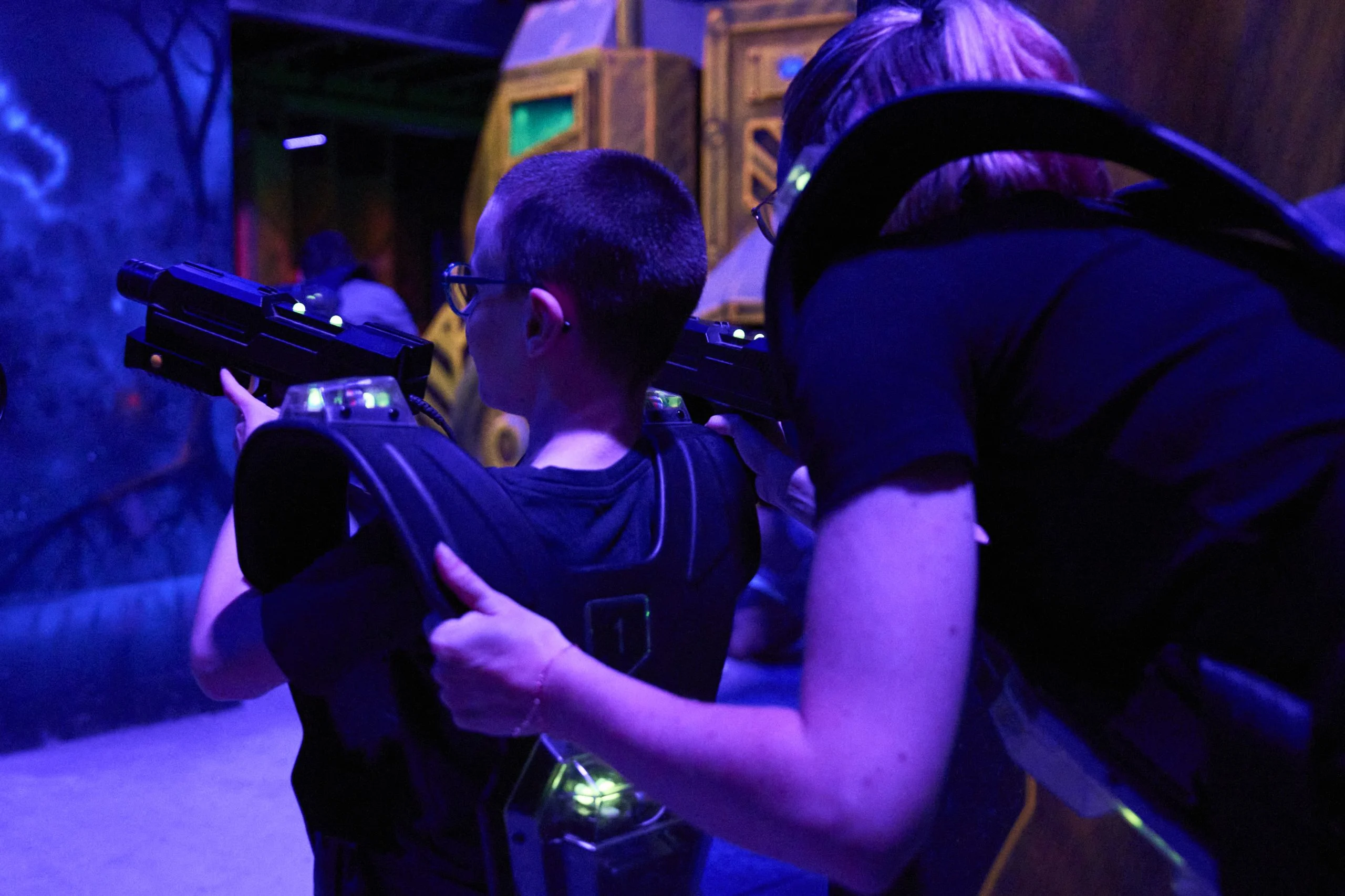 laser game en famille