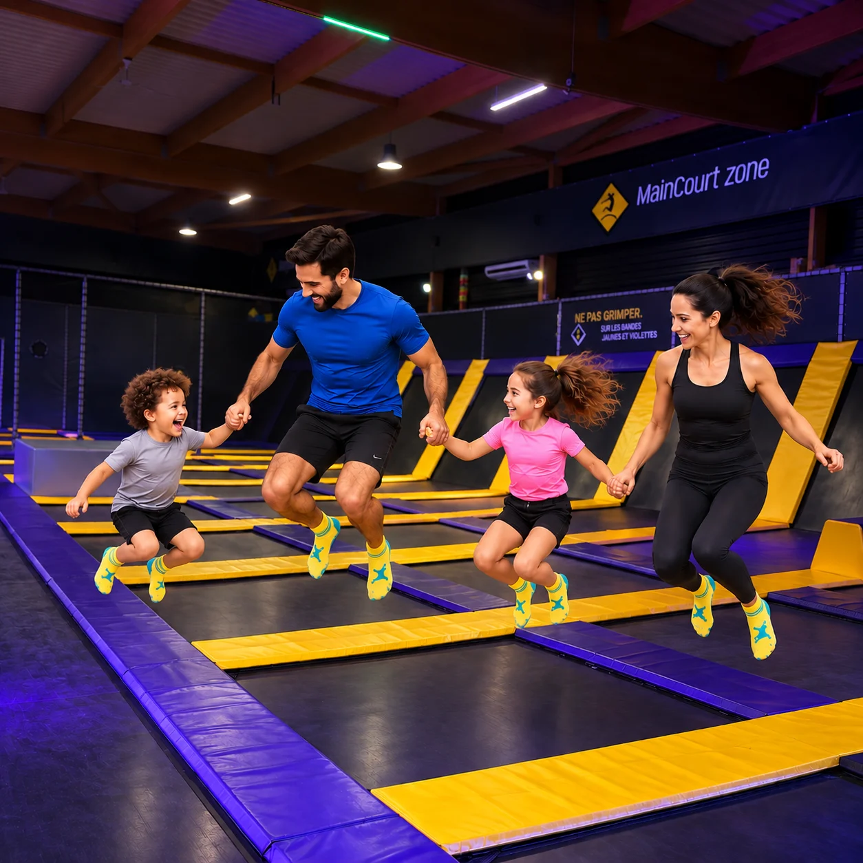 parc jeux enfant : trampoline park élancourt