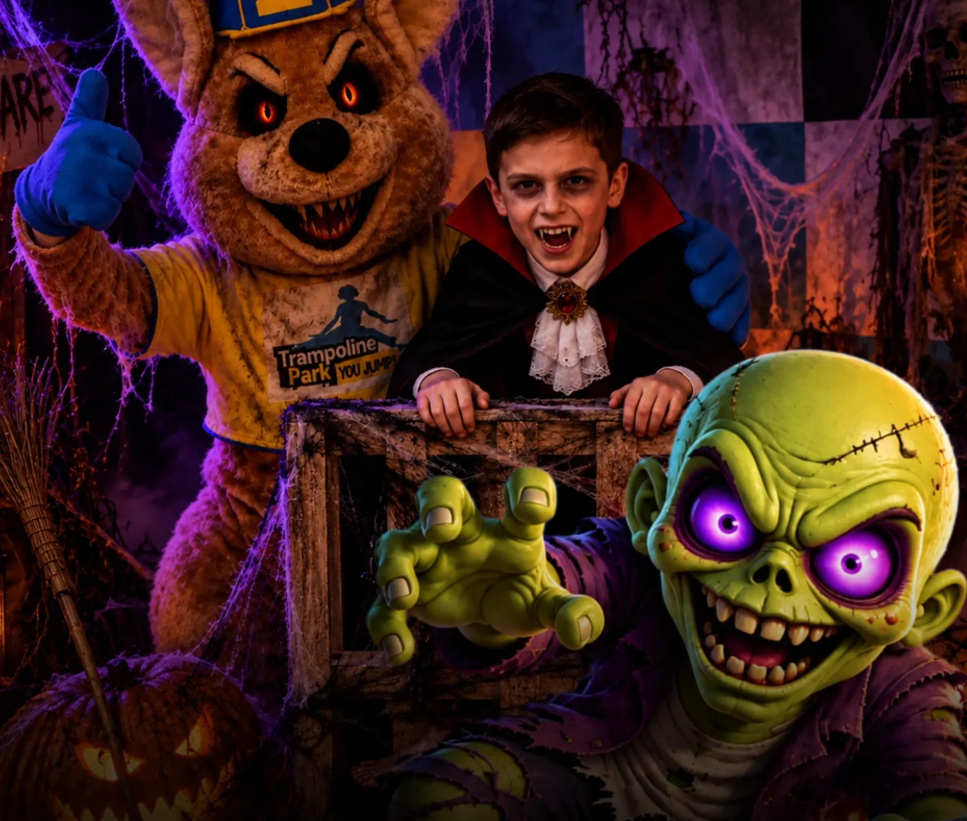 Soirée Halloween pour enfants dans un Trampoline Park