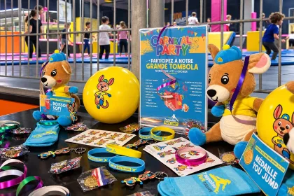 Cadeau de l'enfant fêté et surprises des invités au Trampoline Park Toulon La Valette