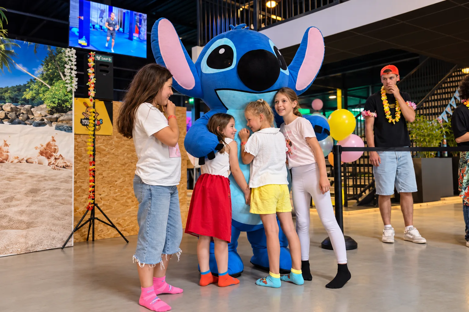 soiree stitch trampoline park animation groupe enfants